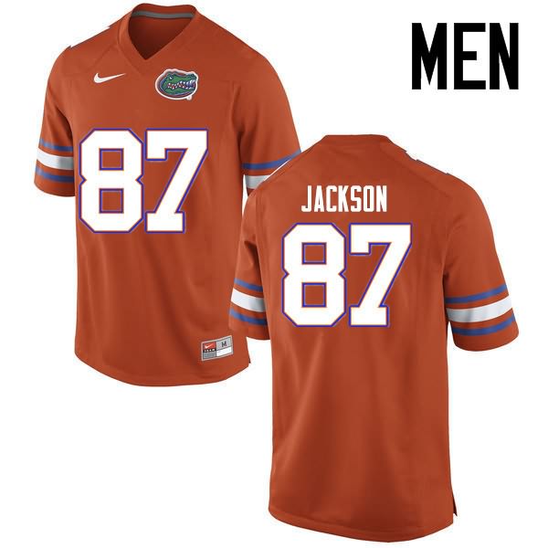 NCAA Florida Gators Kalif Jackson Men's #87 Nike Orange Stitched Authentic College Football Jersey BYY4564TH